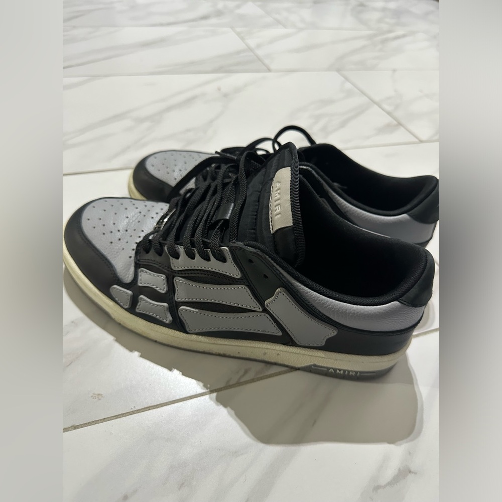 AMIRI Skip Top Low Sneakers Black and Grey Men’s Size 13
